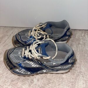 Bottega Veneta Silver and Blue Women's Sneakers